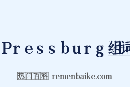 Pressburg组词是什么意思的图片
